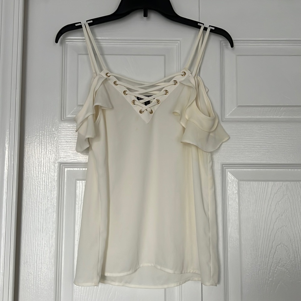 Express Criss-Cross Cold Shoulder Tank Top Blouse Size XS